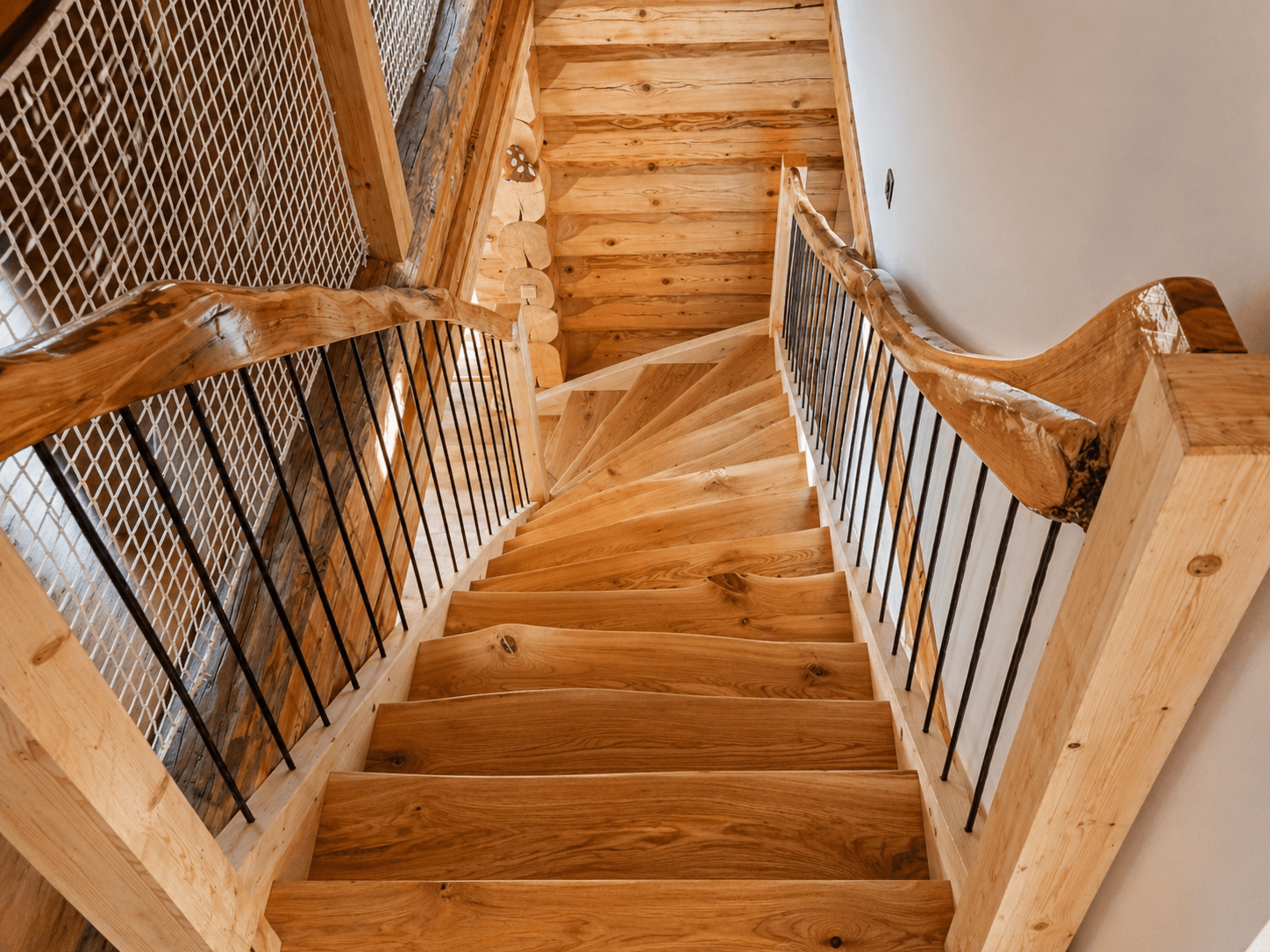 Log Cabin Stairs 1
