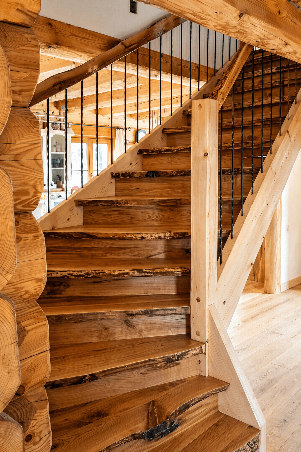 Log Cabin Stairs 3