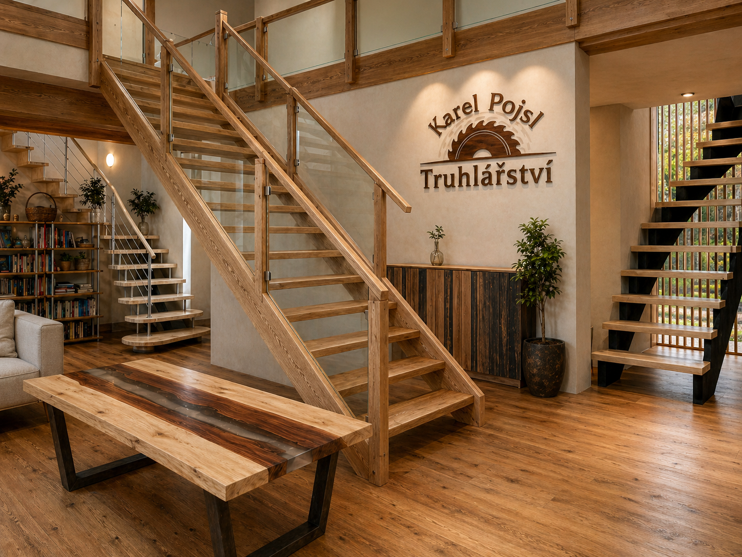 Maßgeschneiderte Holztreppen